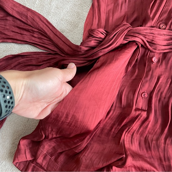 Steve Madden Burgundy Button-Up romper - Picture 4 of 9